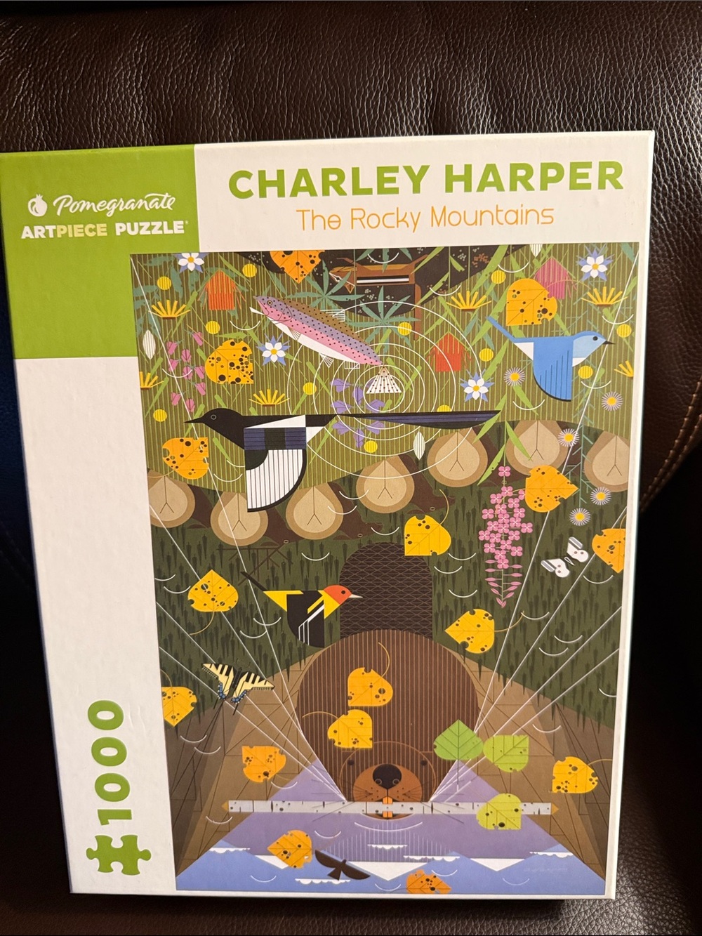 Charley Harper: The Rocky Mountains 1000-piece jigsaw puzzle  by Pomegranate